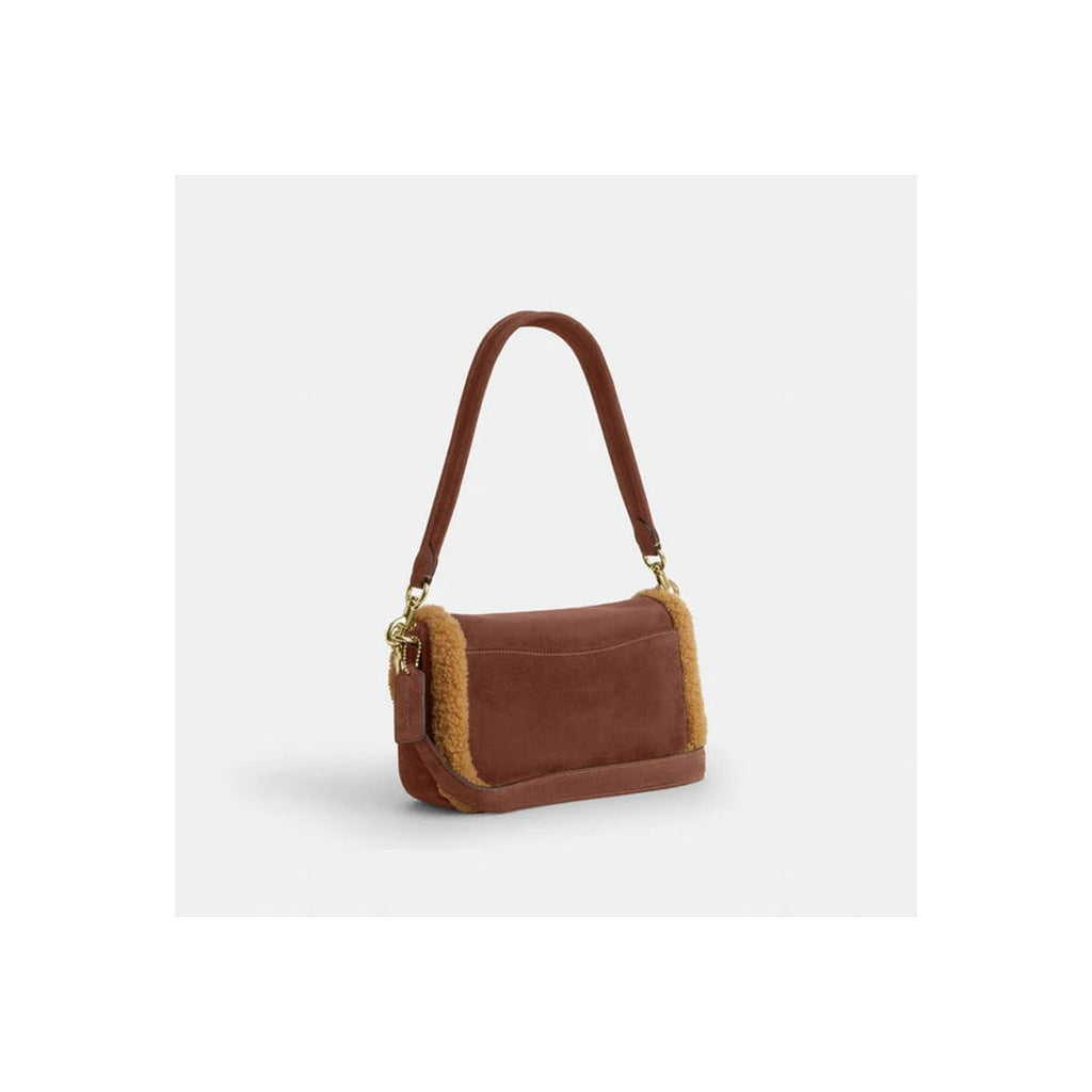Coach Hadley Shoulder Bag Gold Vintage Brown Multi