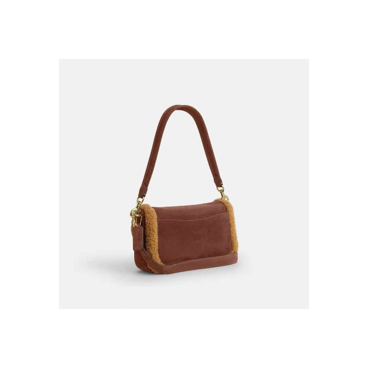 Coach Hadley Shoulder Bag Gold Vintage Brown Multi