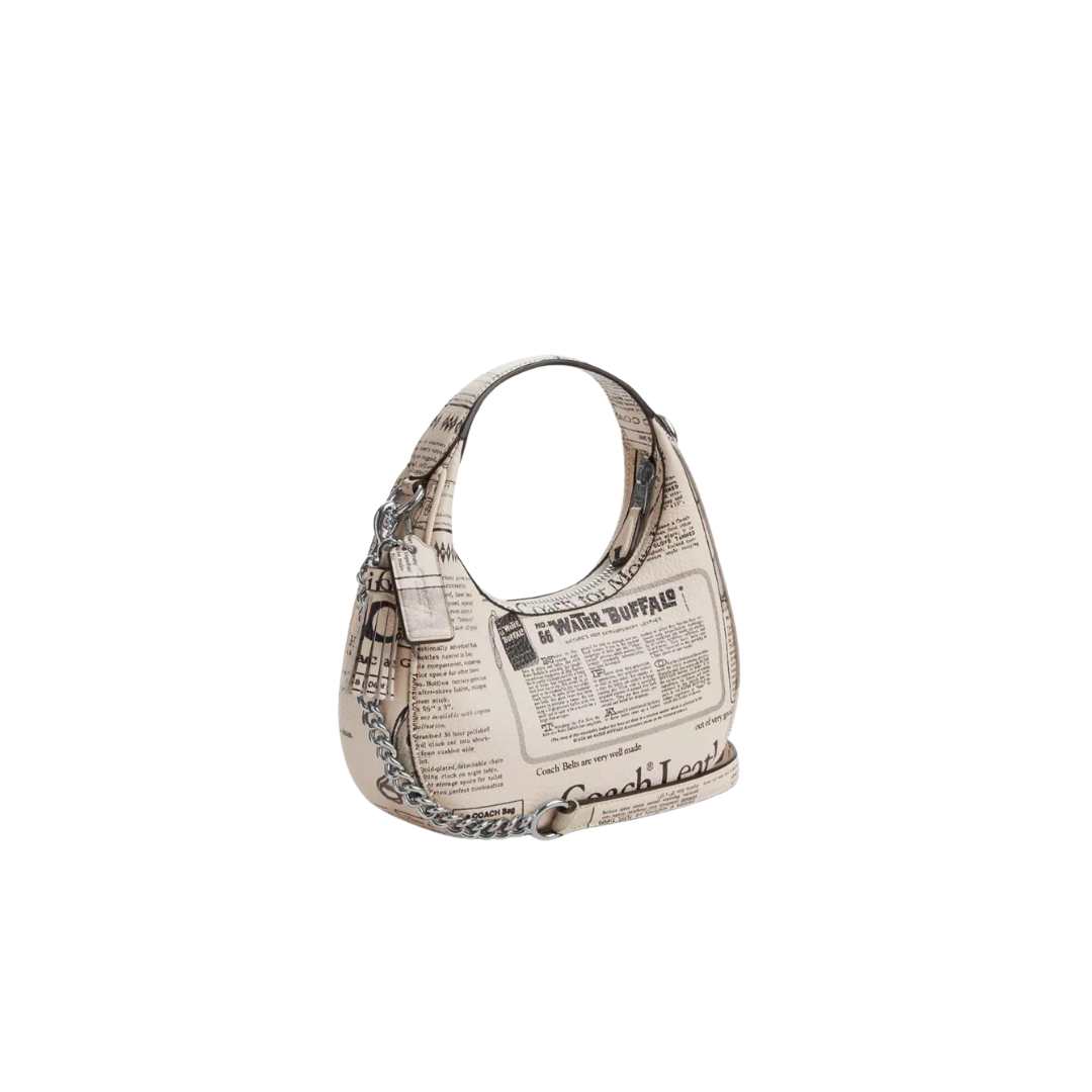 coach Carmen Mini Crossbody Bag With Newspaper Print