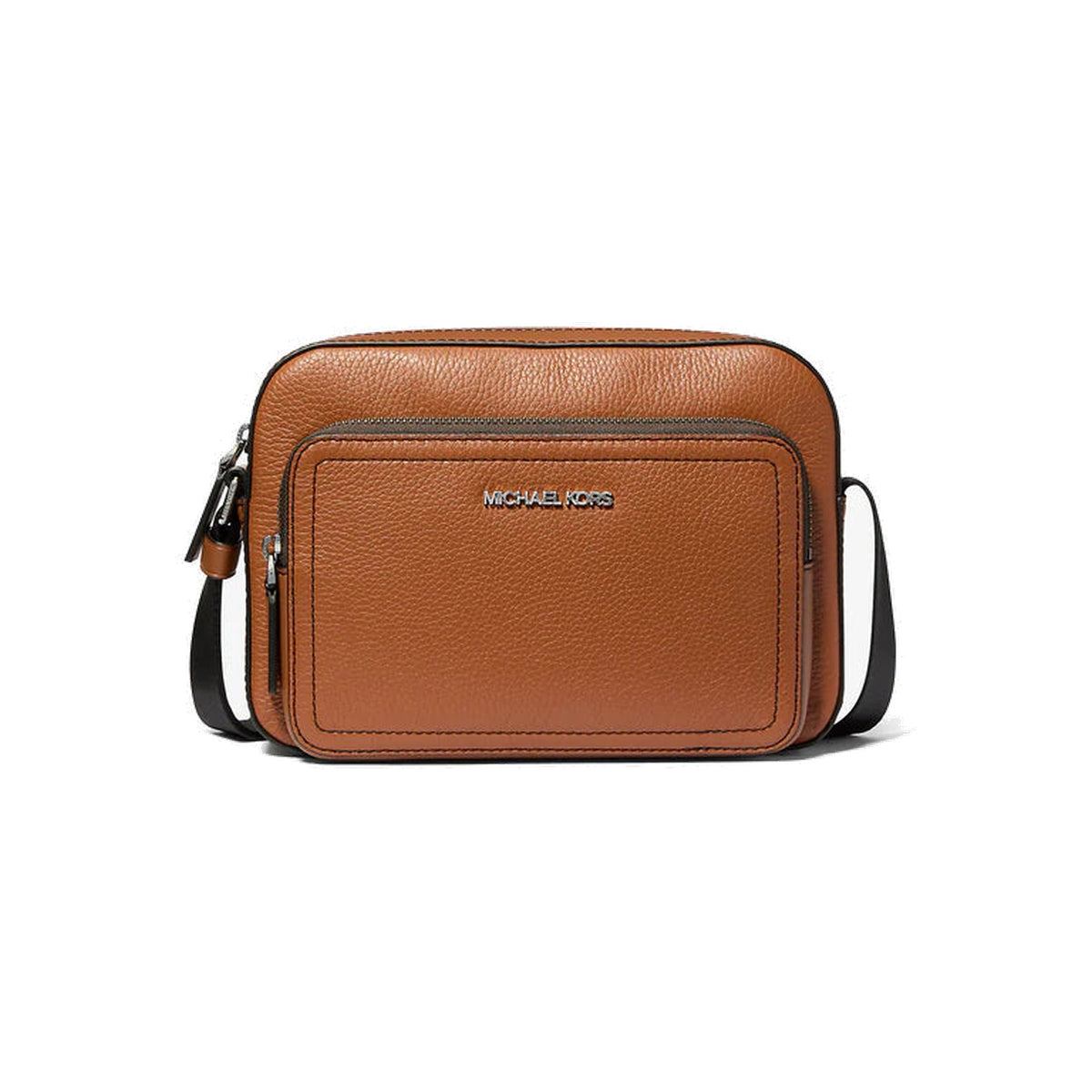 Michael Kors Cooper Pebbled Leather Utility Crossbody Bag Luggage