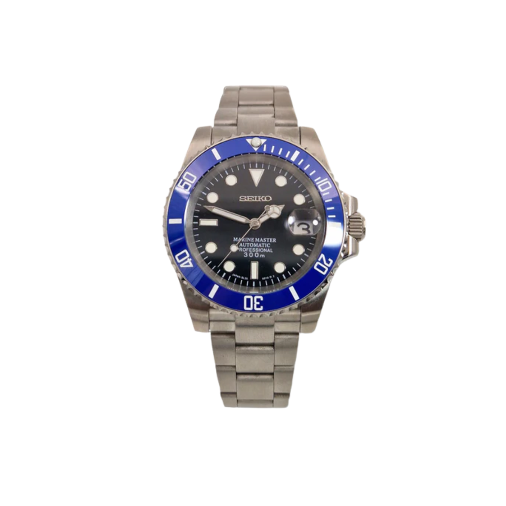 Seiko Mod Submariner Blue