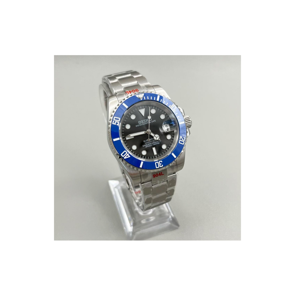 Seiko Mod Submariner Blue