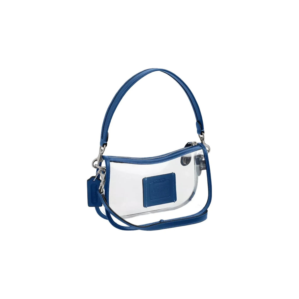 Coach Stadium Swinger Bag in Silver True Blue