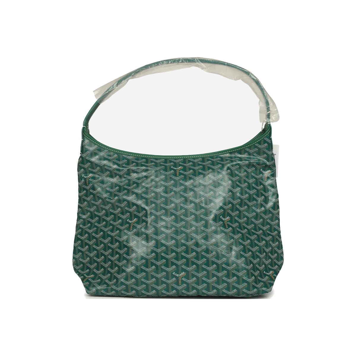 Goyard Goyardine Boheme Hobo Bag Palladium Hardware Green