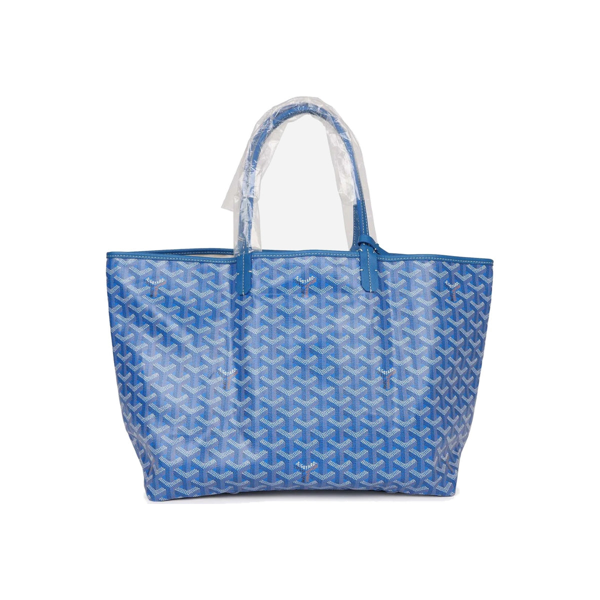 Goyard Goyardine Sky Blue Saint Louis PM Tote Bag Palladium Hardware