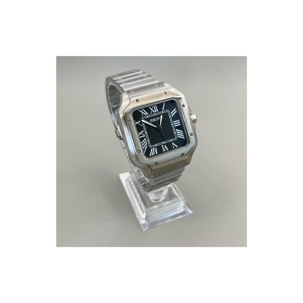 Seiko Mod Santos Black
