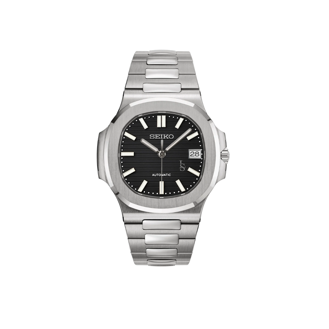 Seiko Mod Nautilus Black 41mm