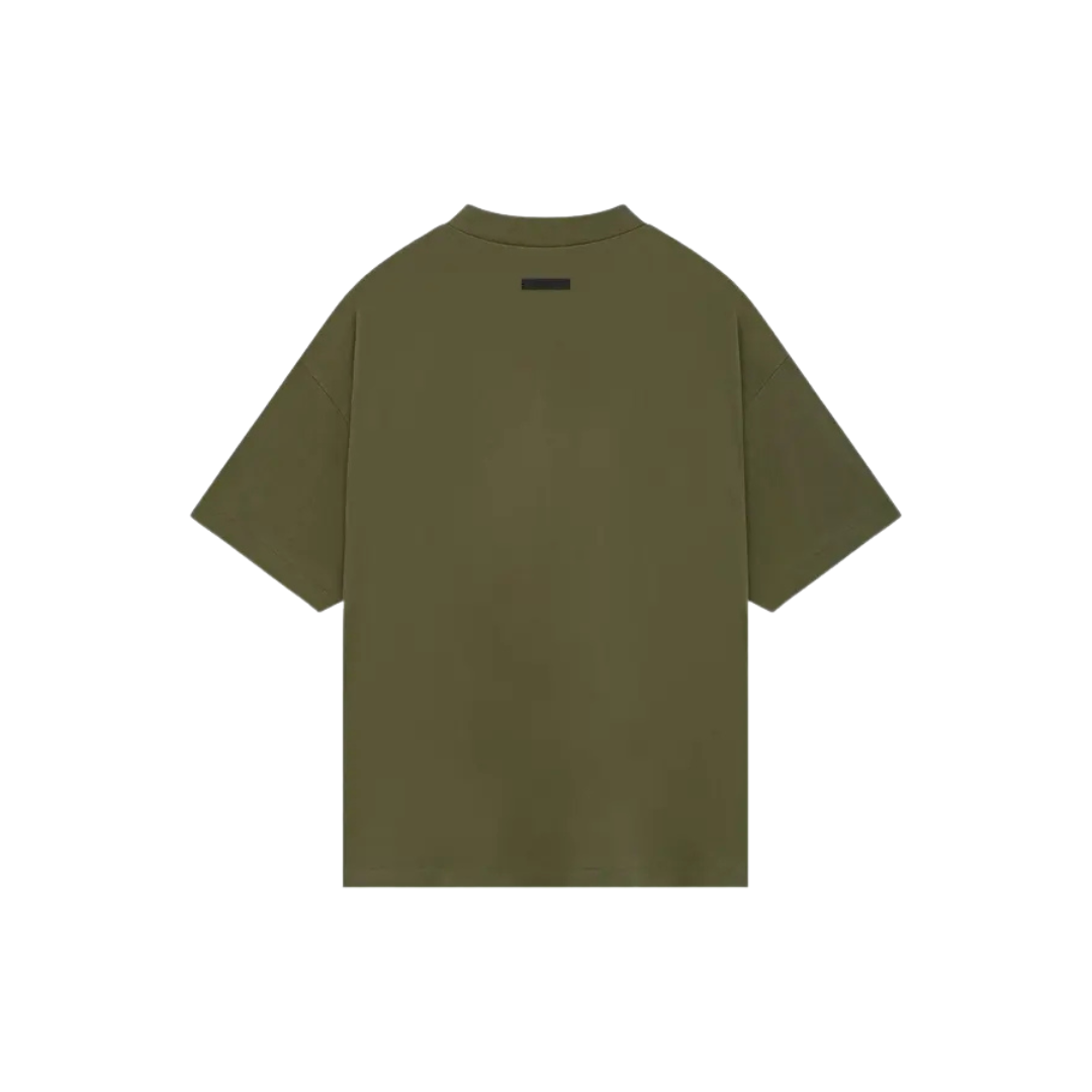 Fear of God Essentials Jersey Crewneck Tee 'Military'