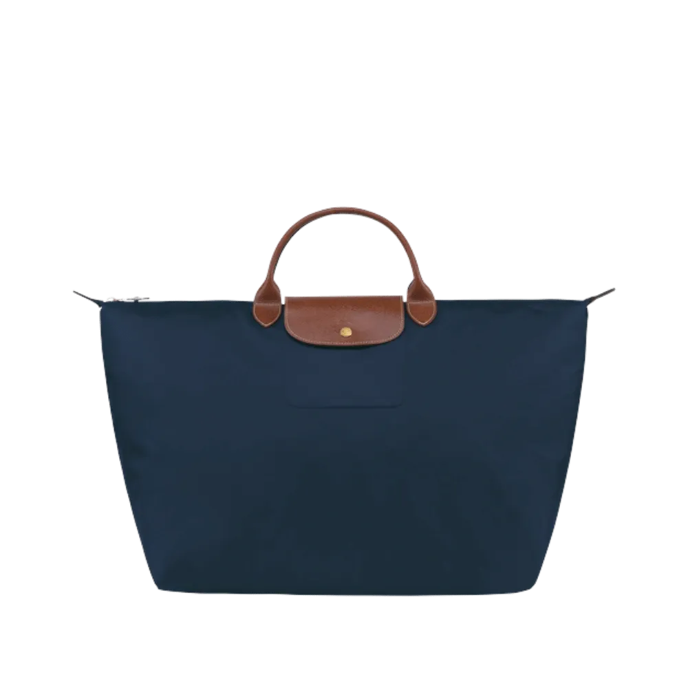 Longchamp Le Pliage Original L Travel bag Navy - Recycled canvas