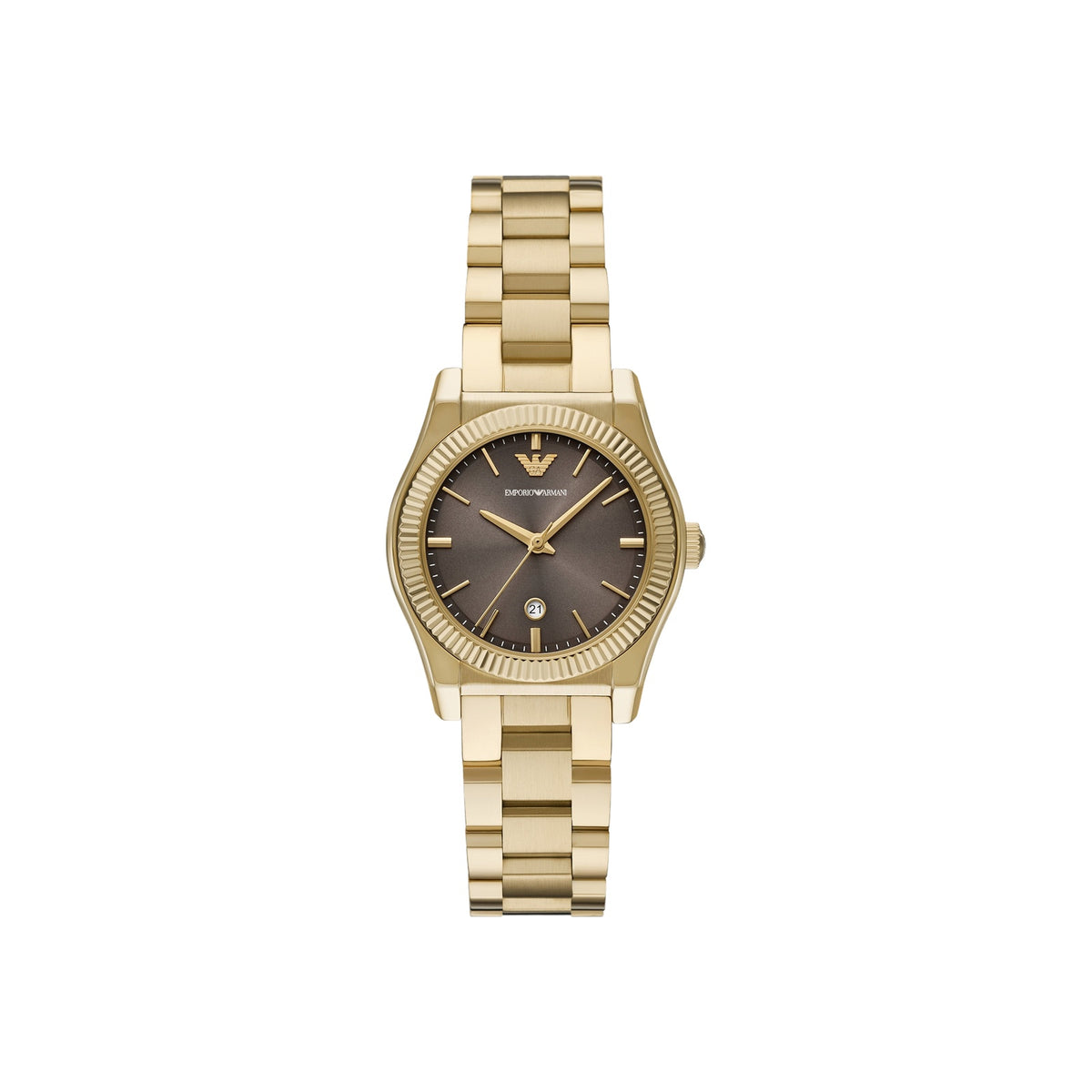Three-Hand Gold-Tone Stainless Steel Watch (AR11700)