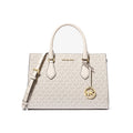 Michael Kors Sheila Medium Logo Satchel Creame