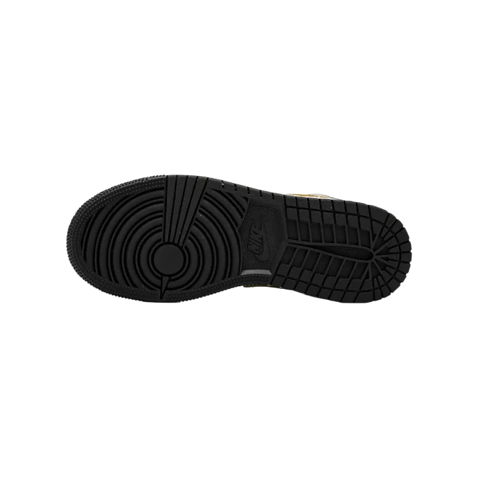 Air Jordan 1 Mid Patent Se 'black Gold'