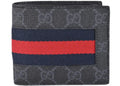 Gucci Bifold Wallet Gg Supreme Web Black