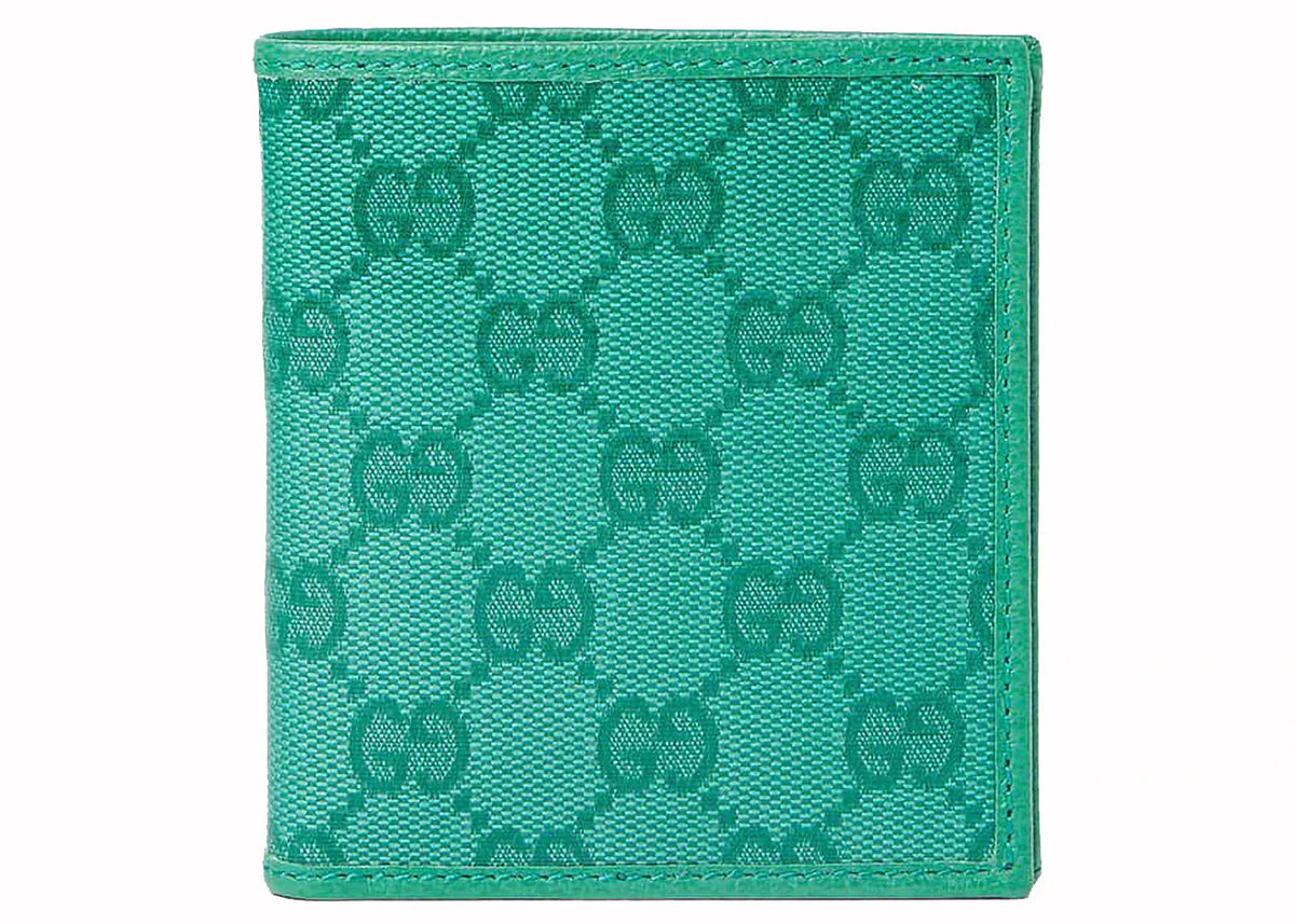 Gucci Gg Crystal Bi-Fold Wallet Green