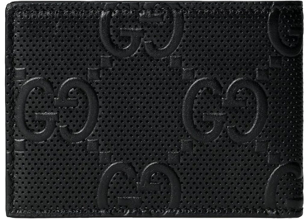 Gucci Gg Embossed Bi-Fold Wallet Black