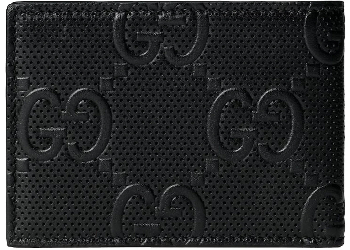 Gucci Gg Embossed Bi-Fold Wallet Black