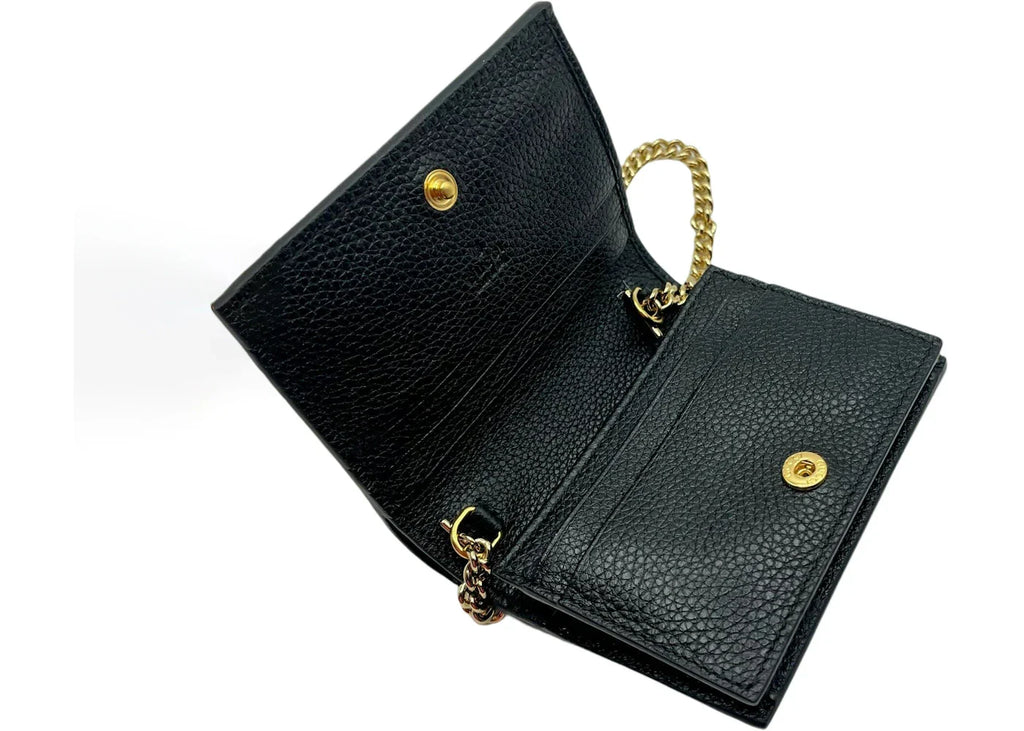 Gucci Gg Logo Zumi Bi-Fold Mini Wallet Mini Black