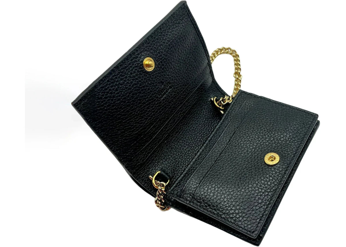 Gucci Gg Logo Zumi Bi-Fold Mini Wallet Mini Black