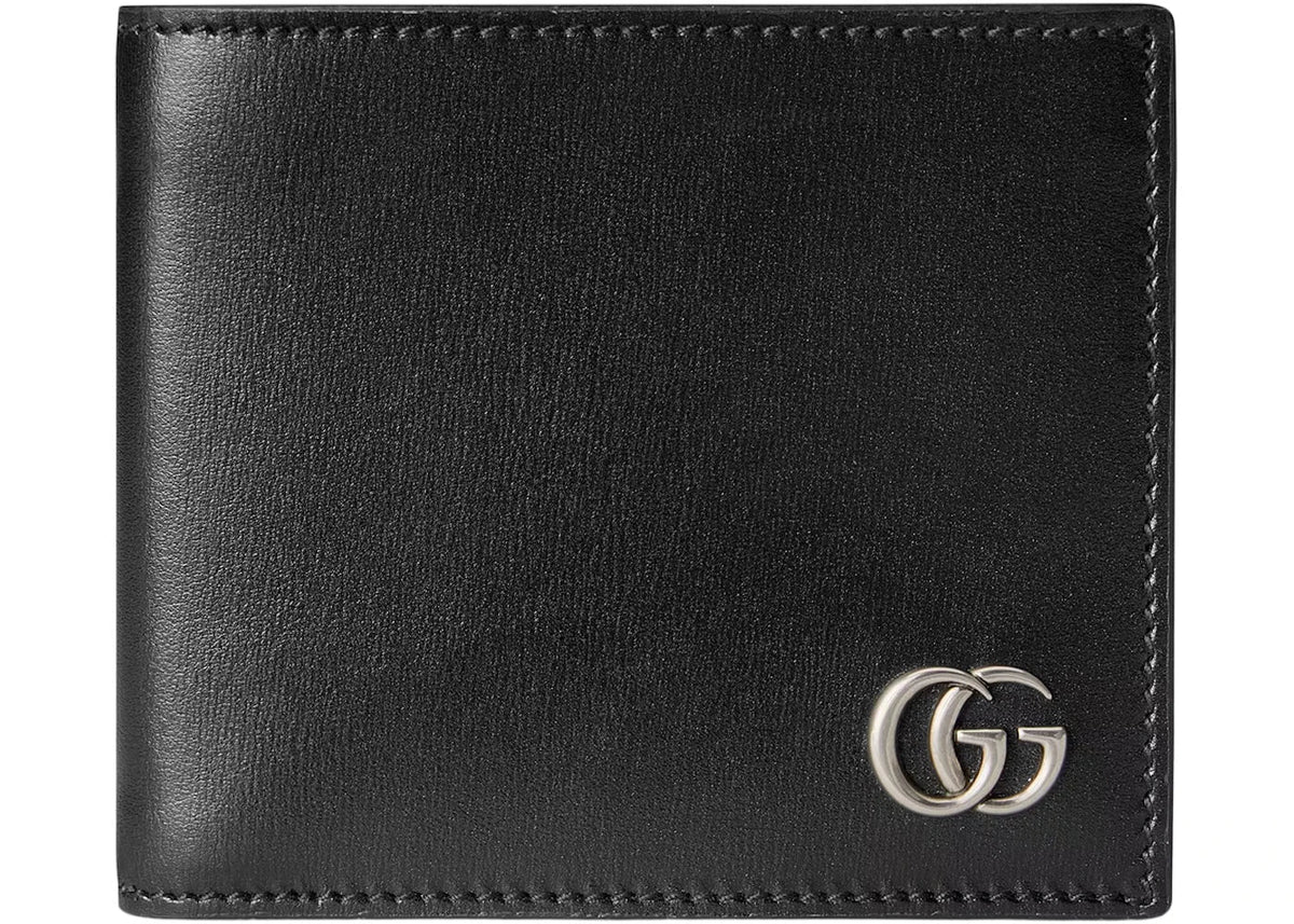 Gucci Gg Marmont Leather Bi-Fold Wallet Black