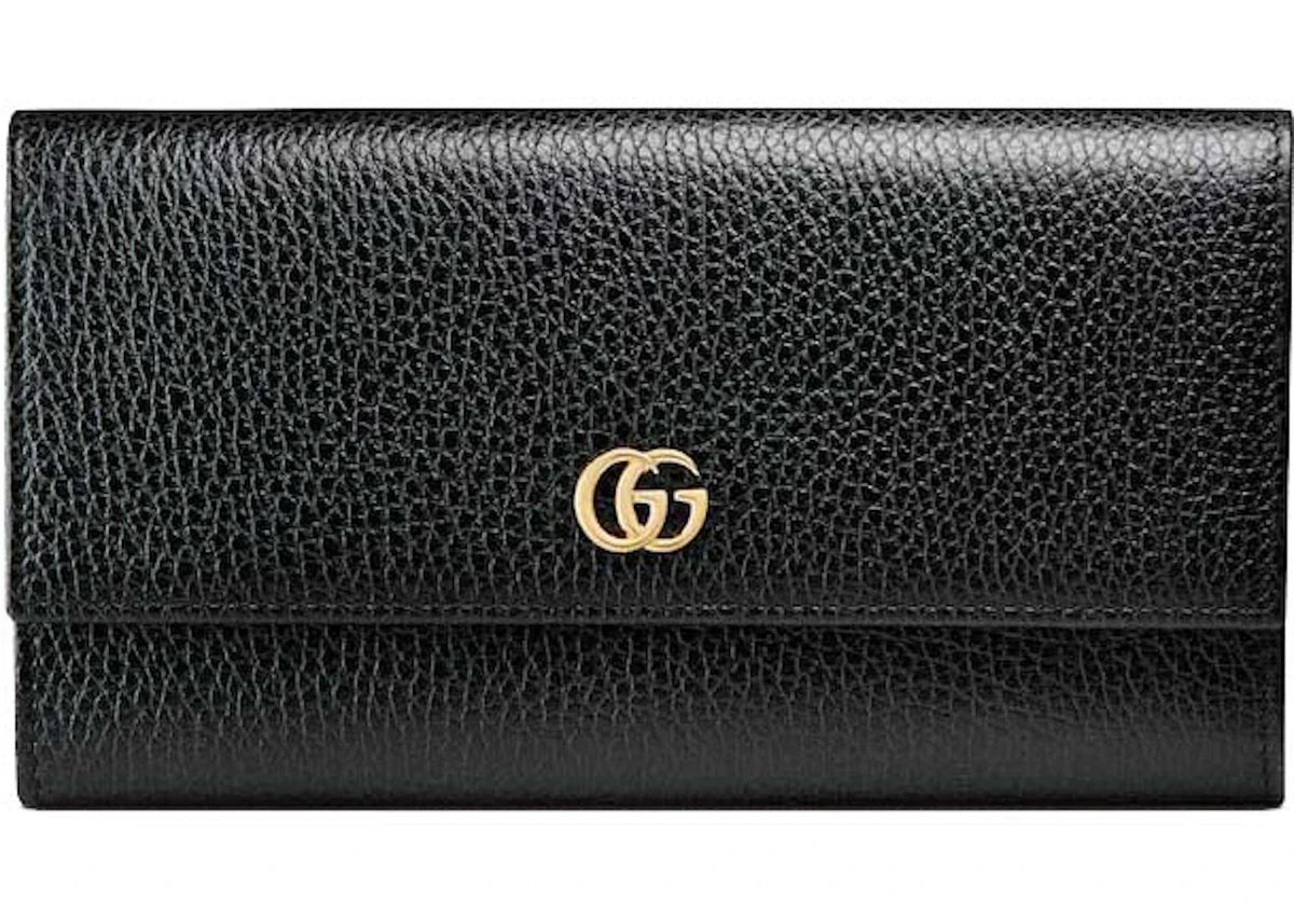 Gucci Gg Marmont Leather Continental Wallet Black