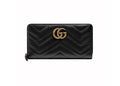 Gucci Gg Marmont Zip Around Wallet Black