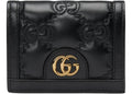 Gucci Gg Matelasse Card Case Wallet Black