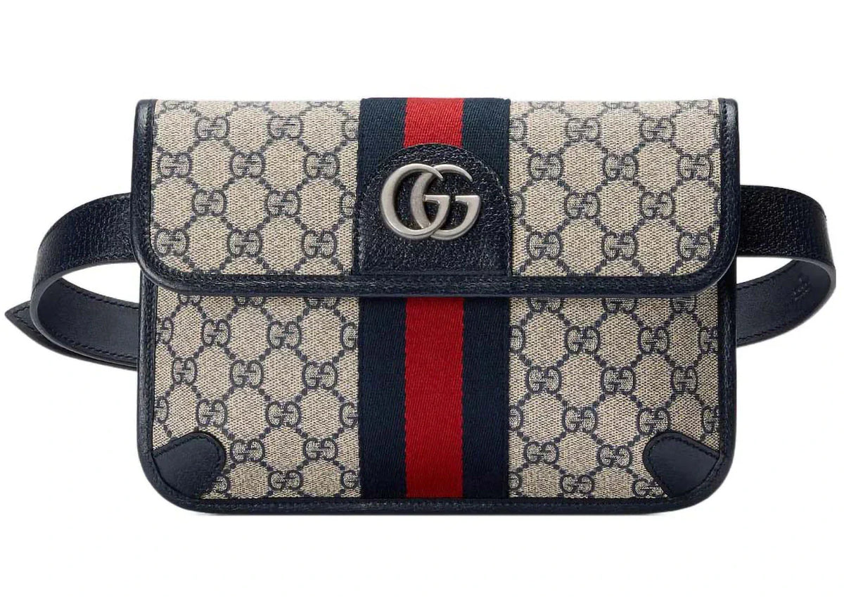 Gucci Gg Supreme Belt Bag Grey