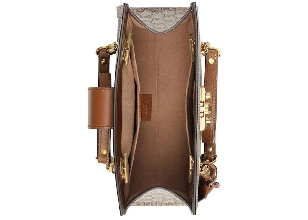 Gucci Padlock Tote Brown
