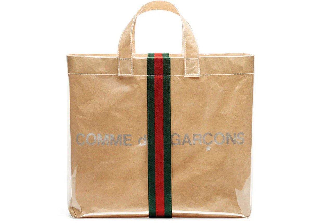 Gucci X Comme Des Garcons Paper Tote Bag Vinyl Clear