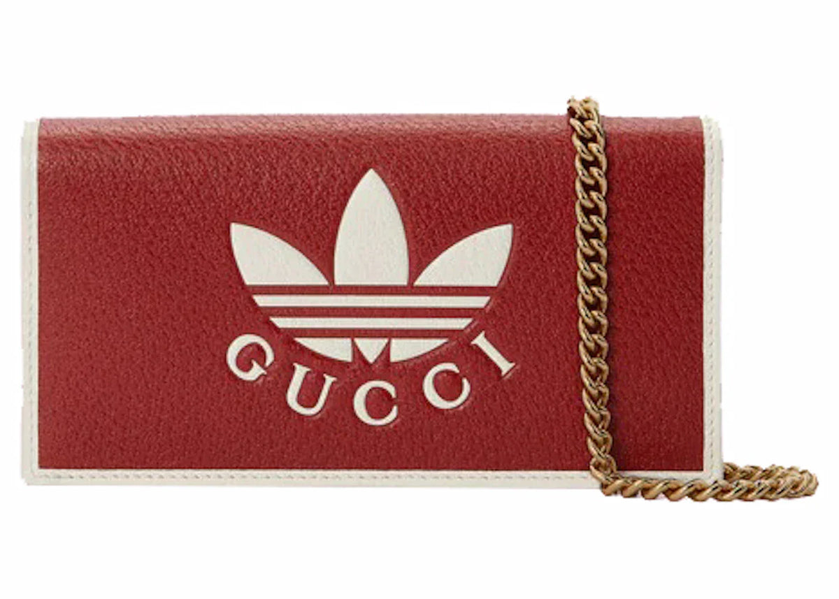 Gucci X Adidas Wallet With Chain Red