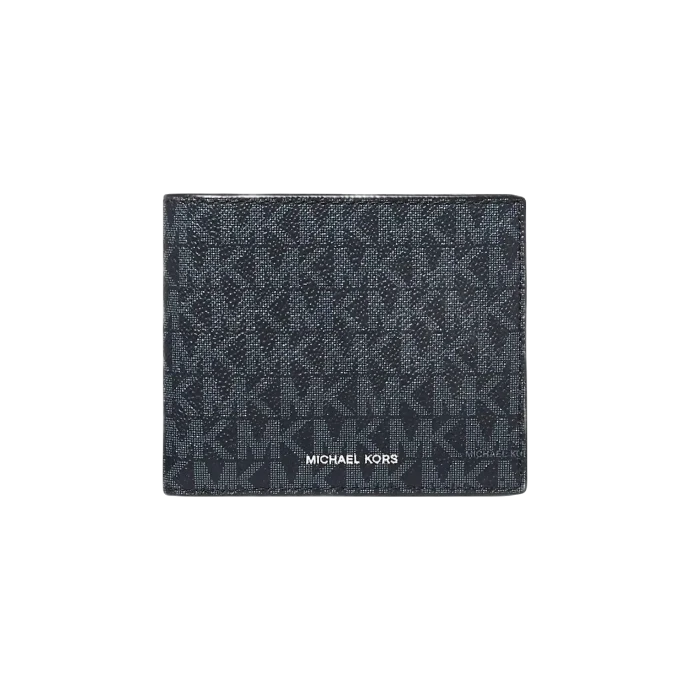Michael Kors Cooper Logo Billfold Wallet With Coin Pouch Admrl-Plblue