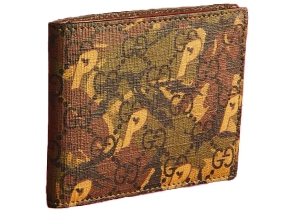 Palace X Gucci Gg-P Bi-Fold Wallet Camouflage