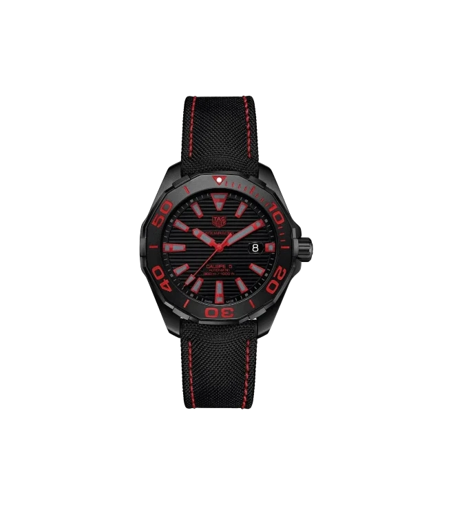 TAG HEUER Aquaracer 300M Caliber 5 Black Titanium Watch