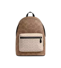 West Backpack In Blocked Signature Canvas | Bags