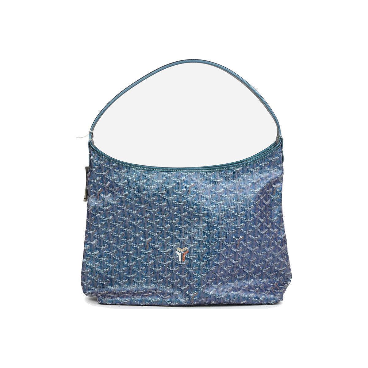 Goyard Goyardine Pearly Blue Boheme PM Hobo Bag Palladium Hardware