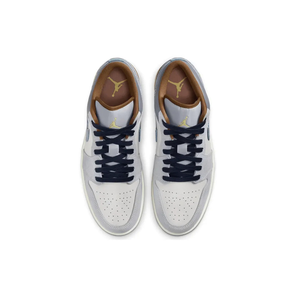 Air Jordan 1 Low SE 'Phantom Repaired Denim Swoosh'