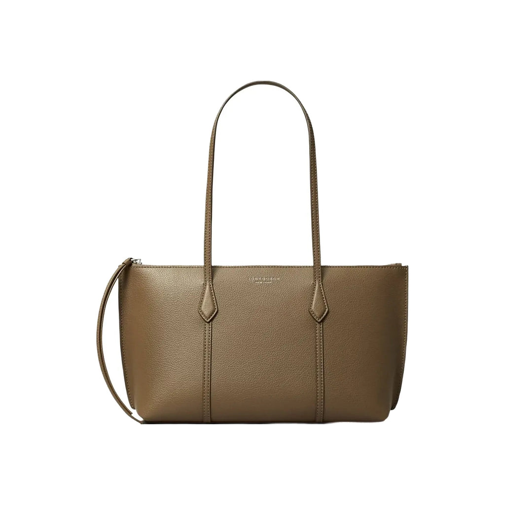 Tory Burch Small Perry Zip Tote Wild Mushroom