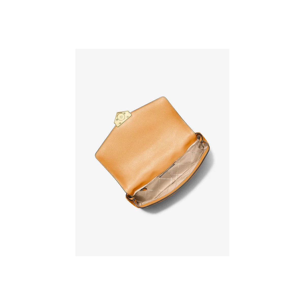 Michael Kors Soho Large Studded Signature Logo Shoulder Bag Radiant Orange