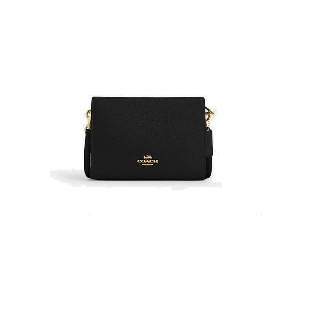 Coach Slim Crossbody Bag Gold Black