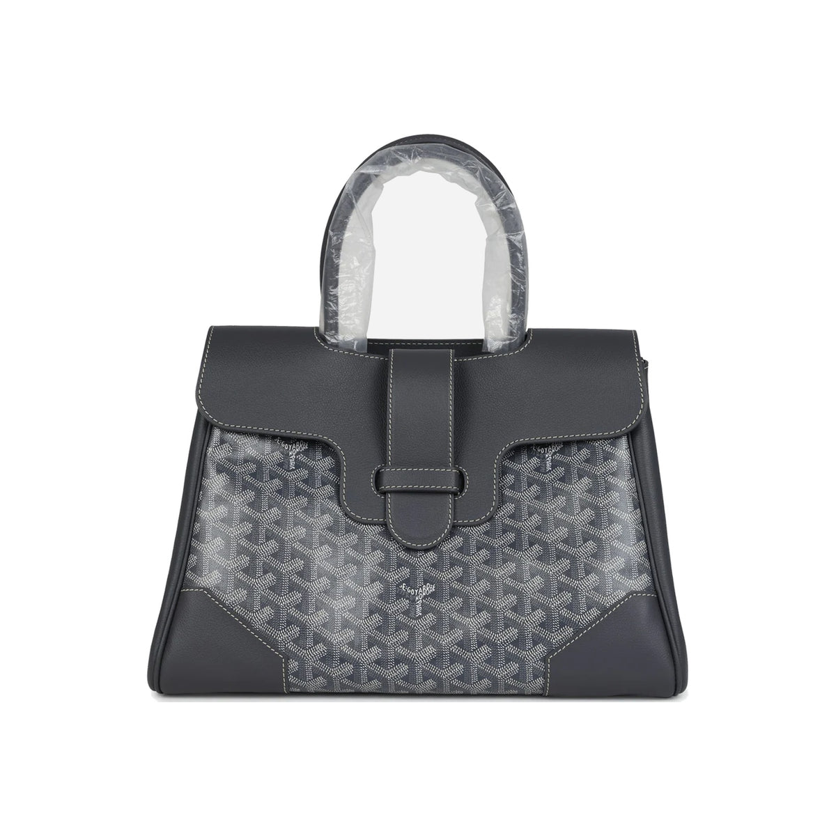 Goyard Saigon Tote Grey Goyardine Canvas Palladium Hardware