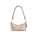 Coach Caitlin Shoulder Bag In Signature Canvas in Silver Sand Taupe