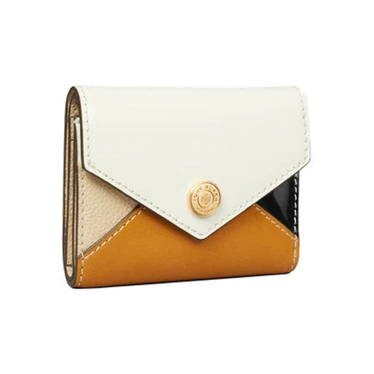 Tory Burch Small Colorblock Envelope Wallet Blanc Multi