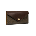 Tory Burch T Monogram Coated Canvas Envelope Wallet French Press