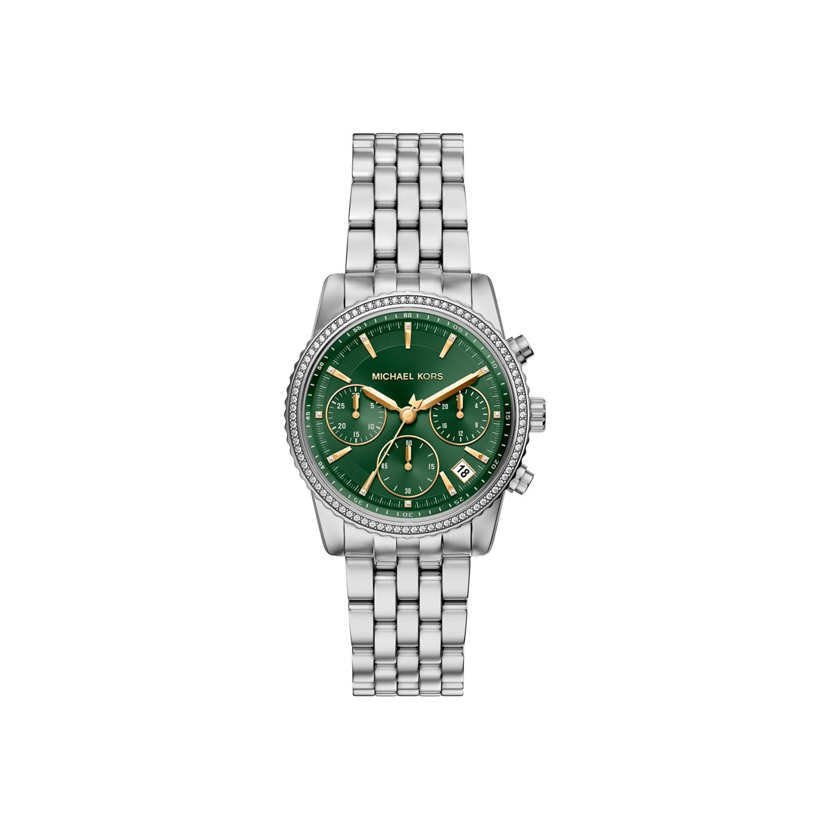 Women's Bryant Pavé Silver-Tone Watch MK7583