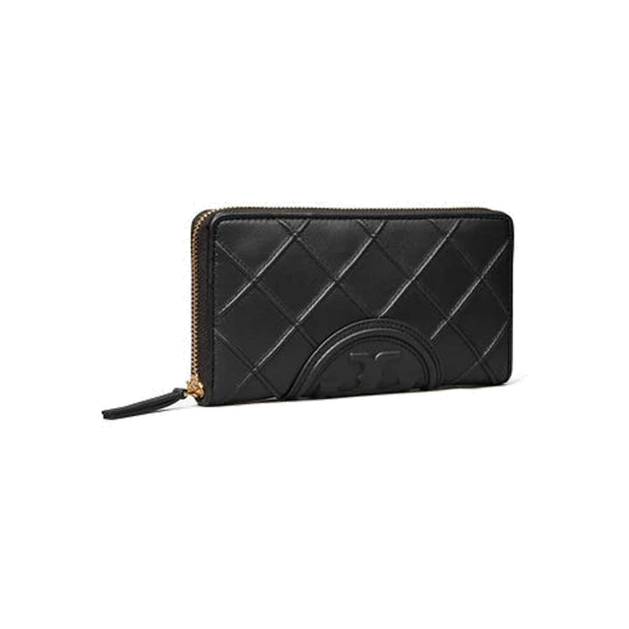 Tory Burch Fleming Soft Zip Continental Wallet Black