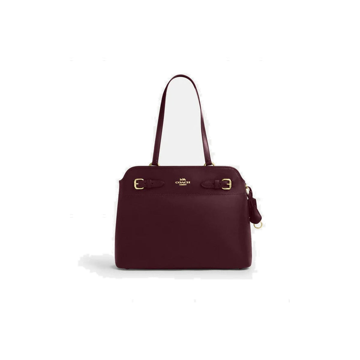 Coach Easton Tote Bag Gold Dark Wine