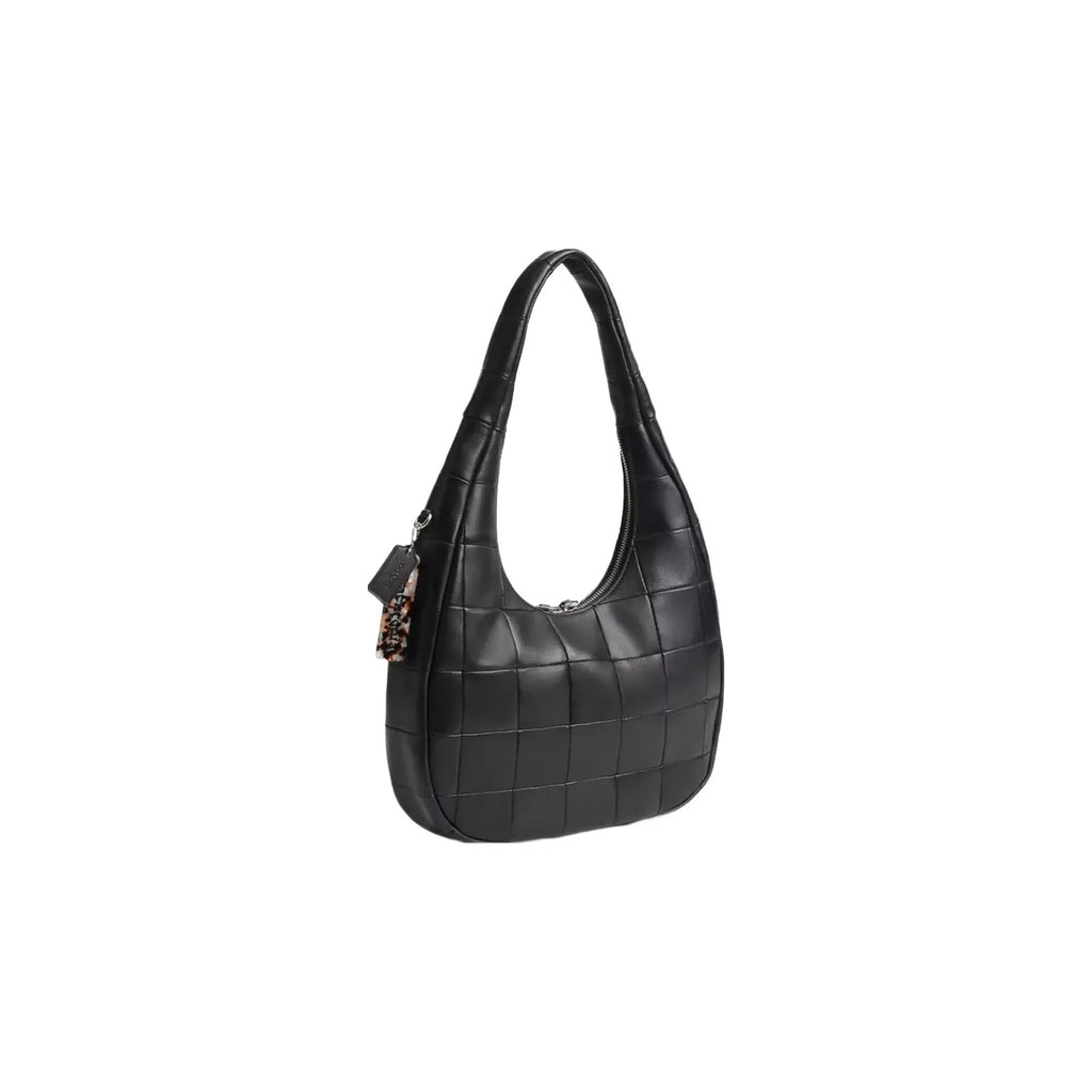 Coach Alter/Ego Crescent Shoulder Bag In Upcrafted Leather in Black