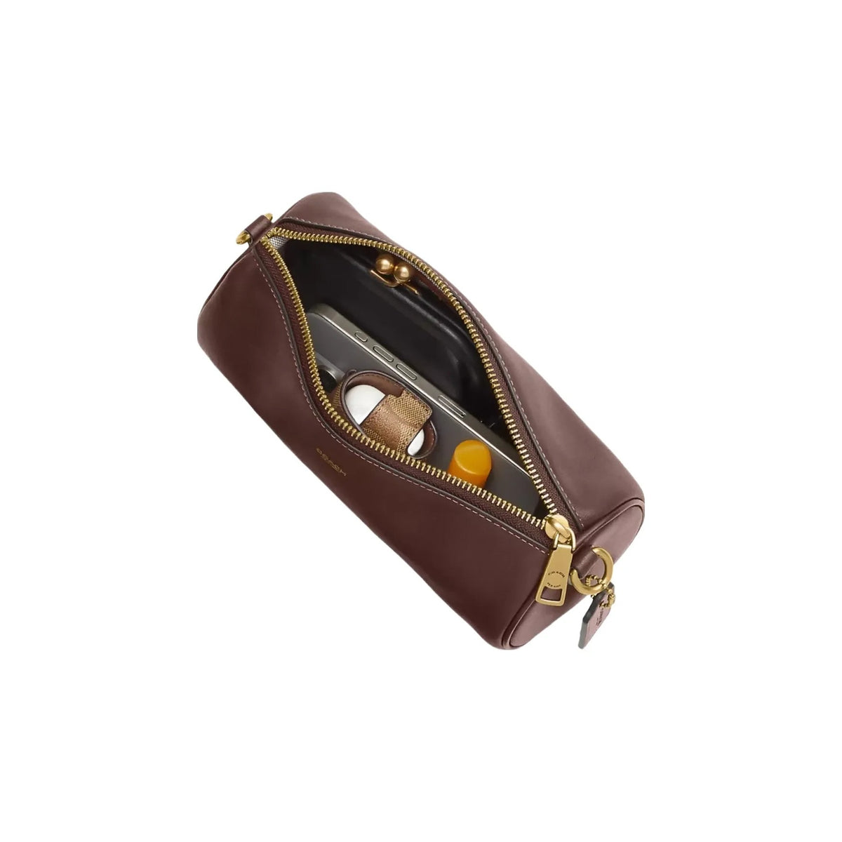 Coach Barrel Bag in Brass Maple