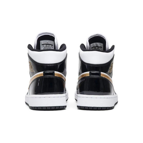 Air Jordan 1 Mid Patent SE 'Black Gold'