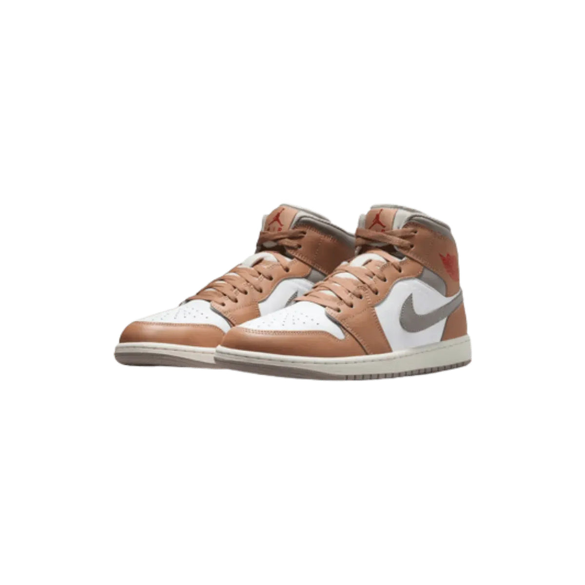 Air Jordan 1 Mid Rattan White College Grey